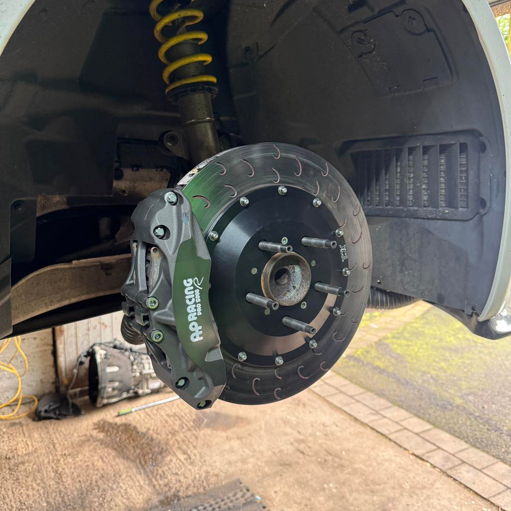 BMW M2 M3 M4 F80 F82 F83 F87 big brake kit featuring AP Racing CP9660 calipers on XC3 Engineering upgrade.