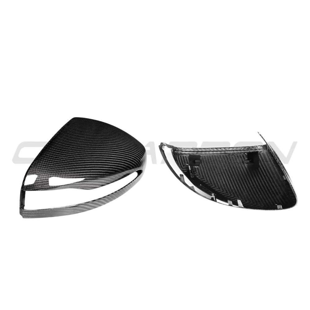 CT Carbon Mercedes GLE GLS Class W464 2019+ pre-preg carbon fiber side mirrors, sleek and aerodynamic for modern luxury vehicles.