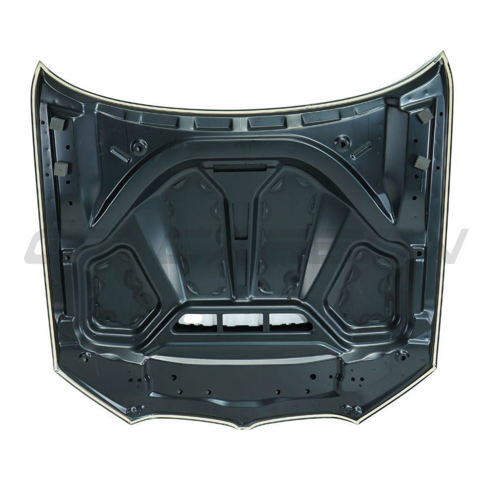 BMW 3 Series G20 G21 2018+ CT Carbon GTS style aluminum bonnet showing sleek, lightweight design with smooth finish and vents.