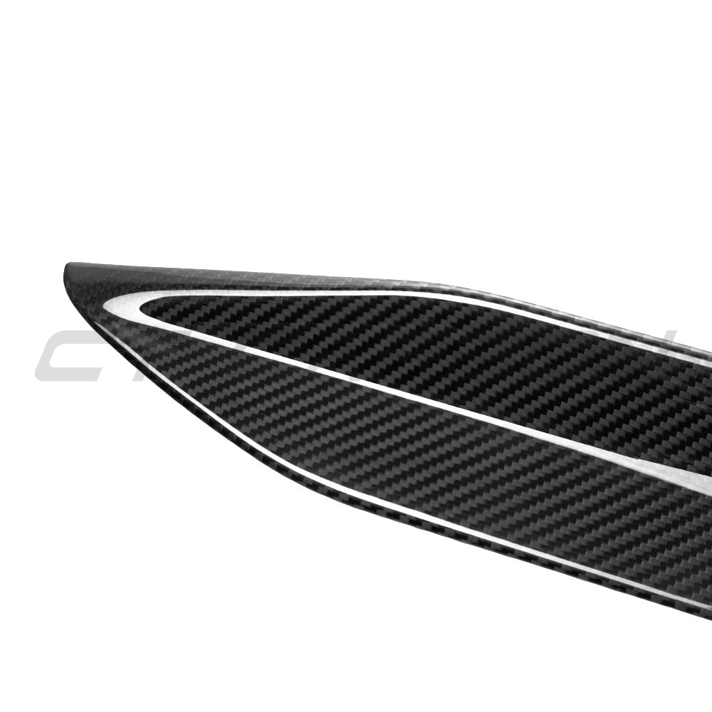 BMW X6/X6M G06 F96 2019+ Carbon Fibre Rear Window Trims accessory by CT Carbon, showing sleek black carbon fibre finish on rear window area.