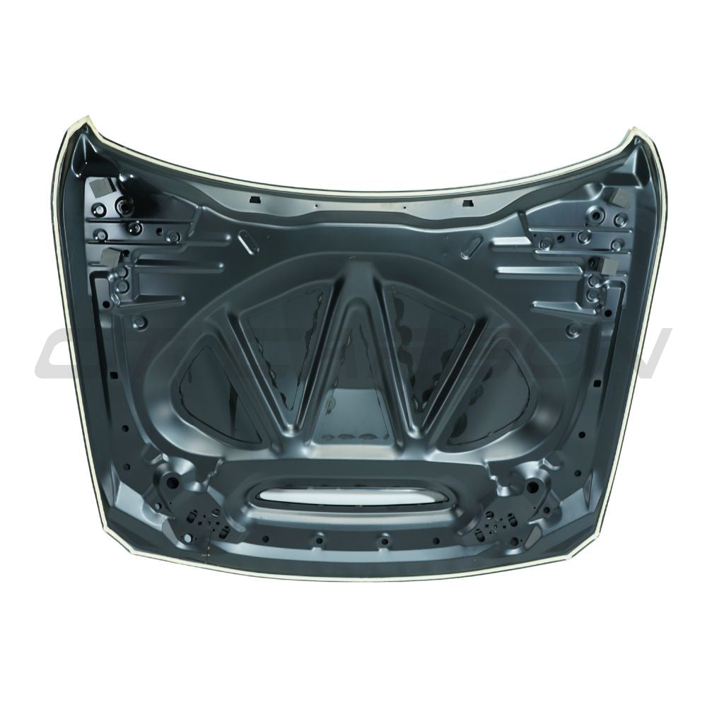 BMW 3 & 4 Series F30/F32/F33 aluminum bonnet hood by CT Carbon, showcasing the lightweight, sleek vehicle front component.