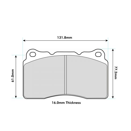 PBS Performance Brake Pads for Audi A3 Sportback RS3 quattro, front replacement brake pads, 8017 model, 2011-12