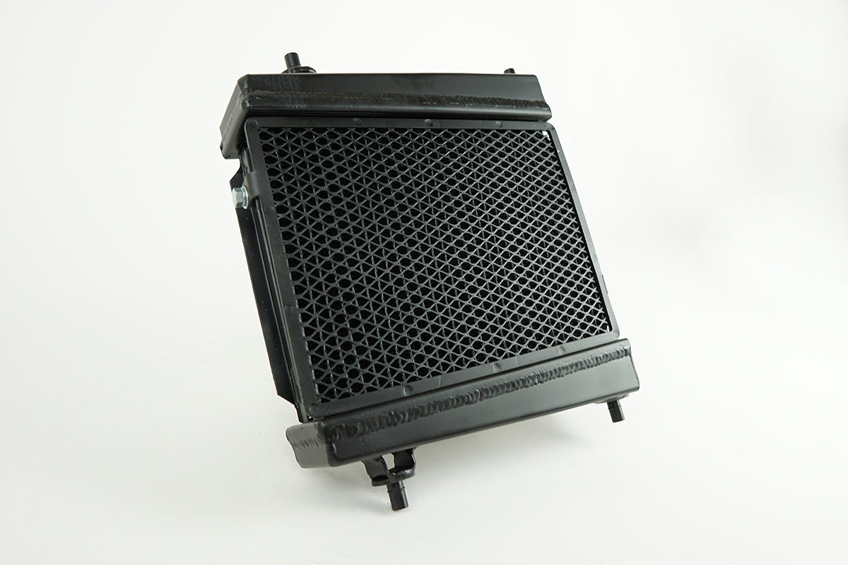 CSF high-performance auxiliary radiator for Toyota GR Supra A90/A91, fits both left and right sides, cooling system upgrade component.