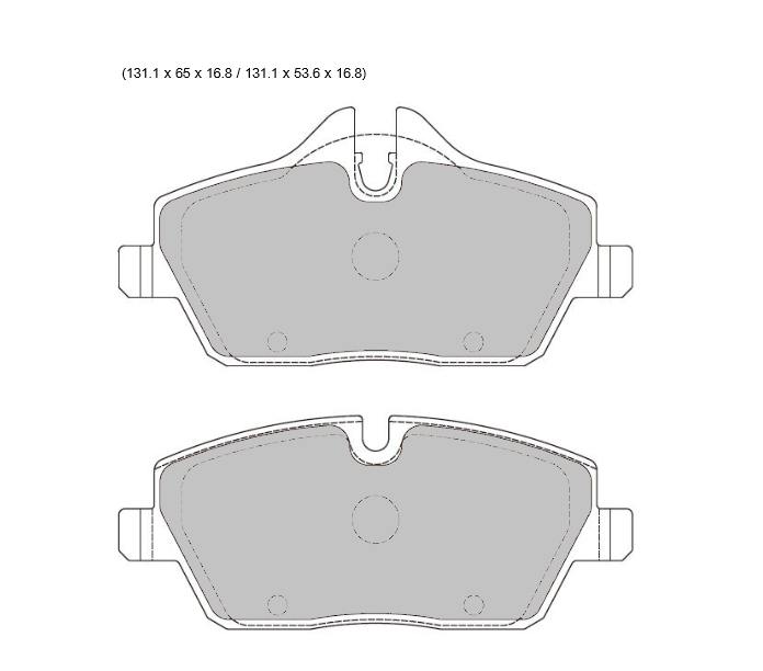 BMW 1 E87 PBS Prorace front brake pads, Performance Brake Solutions, showing the metal backing and friction surface.