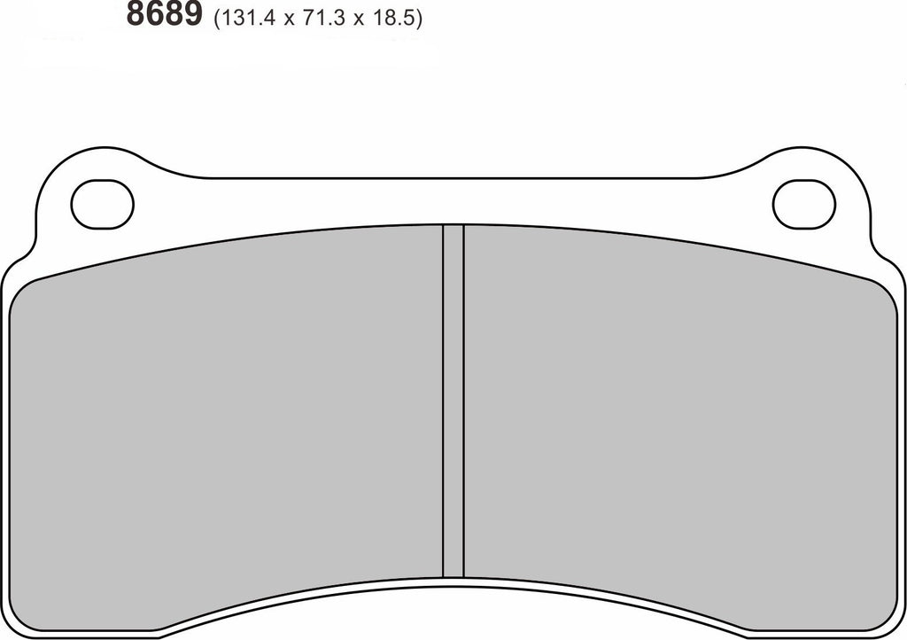 Audi R8 rear performance brake pads by PBS, showcasing the high-quality brake pad components and branding details.