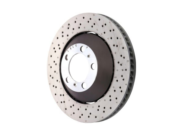 SHW Performance front brake discs for Porsche 991 GT3/RS, 380x34mm, showing vented design and smooth braking surface