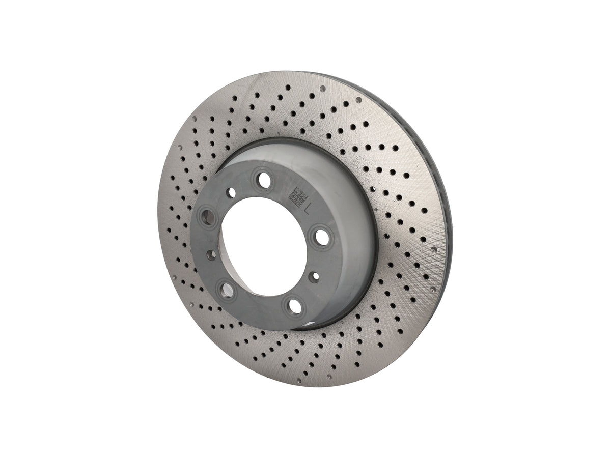 Genuine Porsche rear brake discs for Porsche 996 GT3/RS, 330x28mm, showing the brake disc with ventilated design.