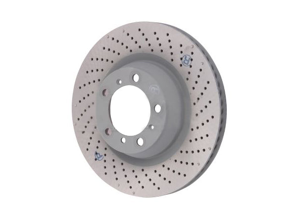 SHW Performance rear brake discs for Porsche 997 GT3, 350x28mm, showing the vented disc surface and mounting holes.