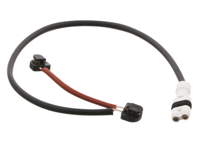 Porsche OE Match rear brake pad wear sensor for Porsche 997 GT3, showing the sensor with wiring and connector.