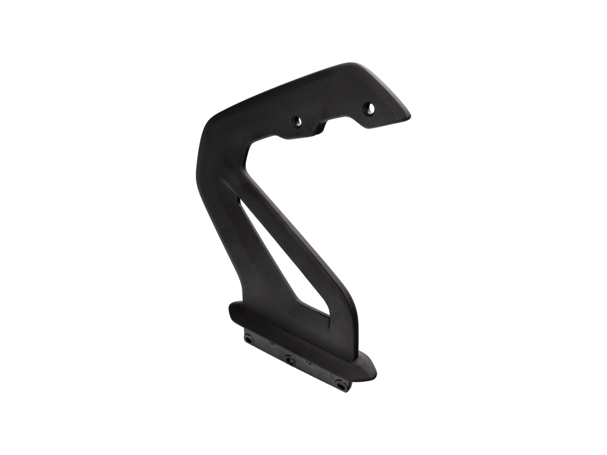Genuine Porsche rear wing risers for Porsche 718 GT4 RS, showcasing the durable metal mounting components.