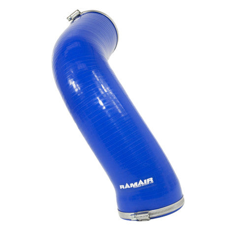 Ramair silicone intake pipe hose and replacement air filter for Audi S3 TSI MQB induction kit, with black silicone hoses and air filter.