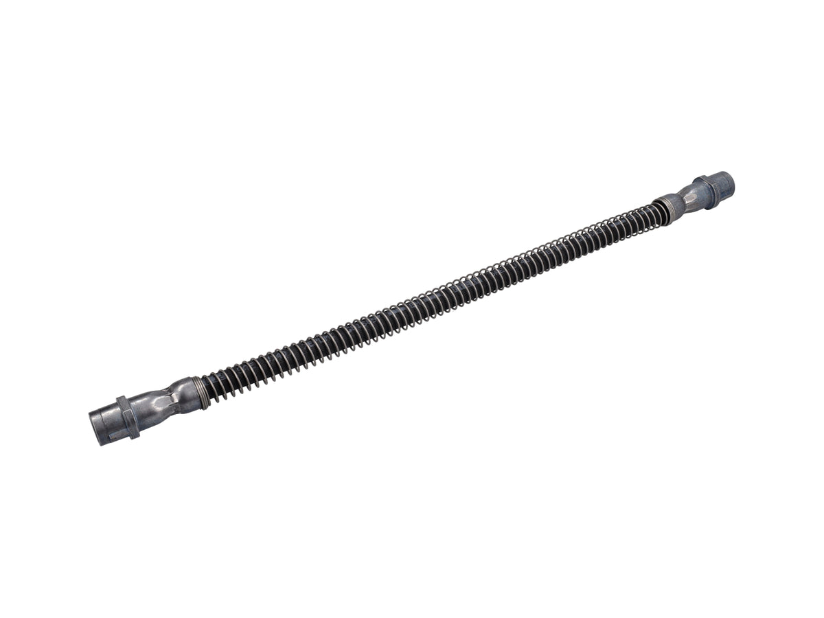 Genuine Porsche brake caliper hose for 981, 718, and 991 GT models, showing the flexible brake hose with fittings.