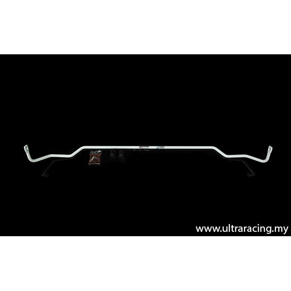Ultra Racing BMW 1 Series F20 rear anti-roll bar kit, showing the sturdy metal bar and mounting brackets.