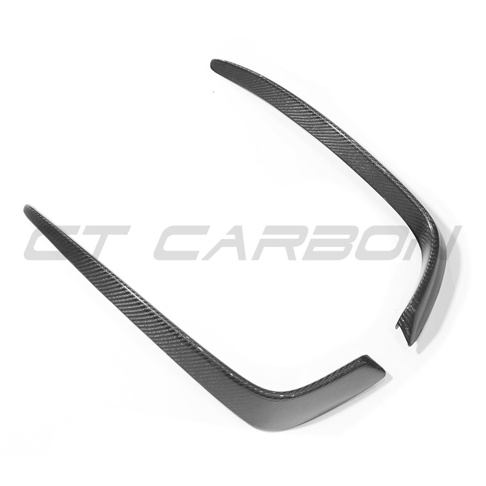 Audi A3 S-Line and S3 pre-facelift saloon 8V carbon fibre trim surround accessory by CT Carbon, showcasing sleek black finish.