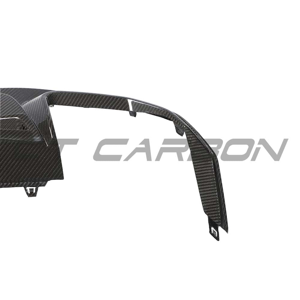 Audi A3/S3 8Y saloon full carbon fibre kit by CT Design, featuring a carbon fibre diffuser with detailed weave.