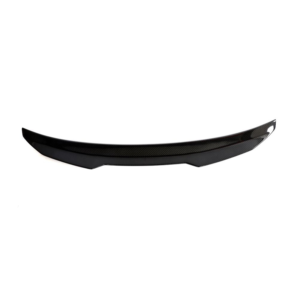 Carbon fiber spoiler for Audi A3/S3/RS3 8V sedan, CT Carbon V2 style, designed for 2014-2019 models.
