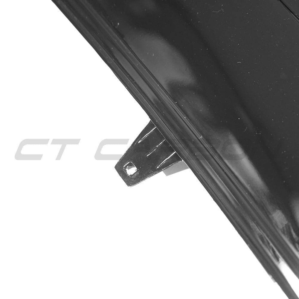 CT Carbon gloss black diffuser for Audi A4 S-Line and S4 B8.5 (2013-2015) enhances rear styling with sleek, aerodynamic design.