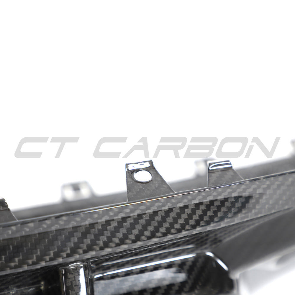 AUDI RS3 8Y 2022-2024 saloon full carbon fiber kit by CT Carbon, showcasing sleek, lightweight carbon fiber panels and design details.