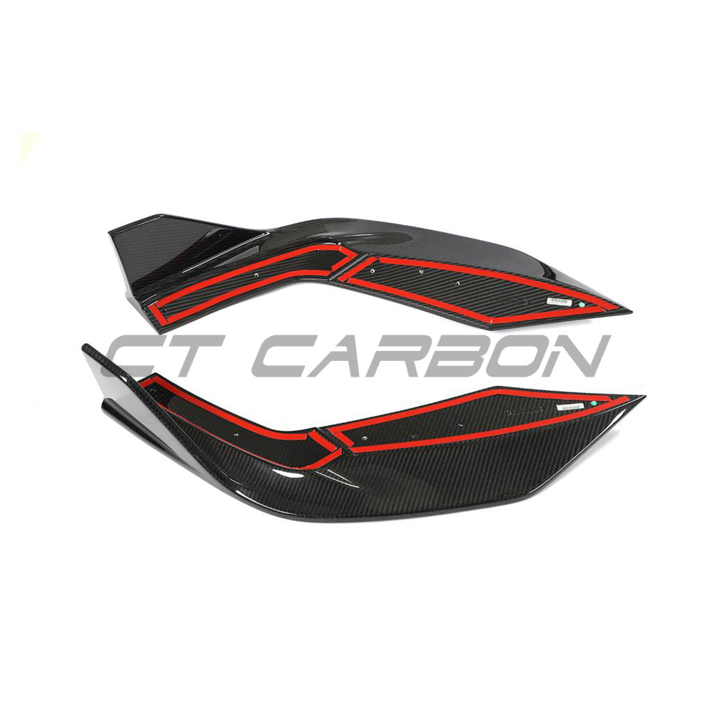 Audi RS6 C8 full carbon fibre kit by CT Design featuring carbon fiber body panels and accents on the car's exterior.