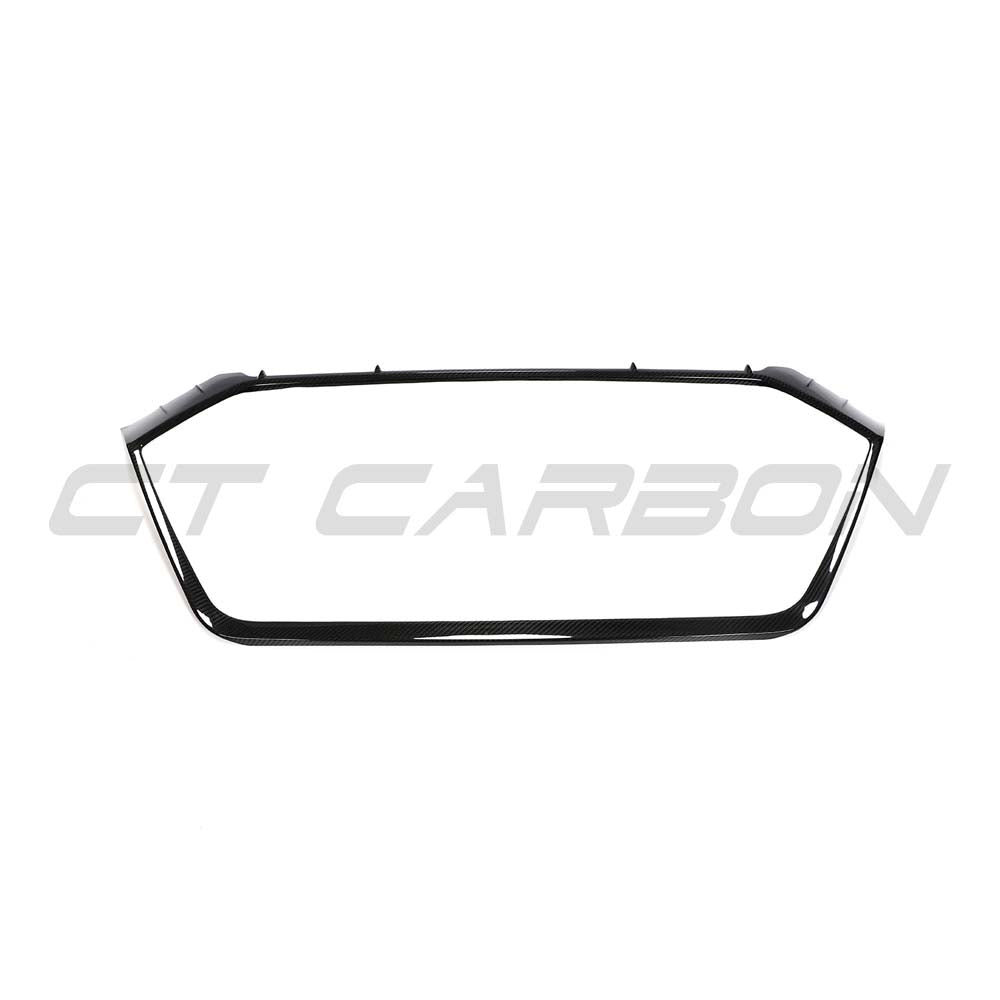 AUDI RS6 C8 2019+ full carbon fibre front end kit by CT Carbon, including grille surrounds and aerodynamically designed components.