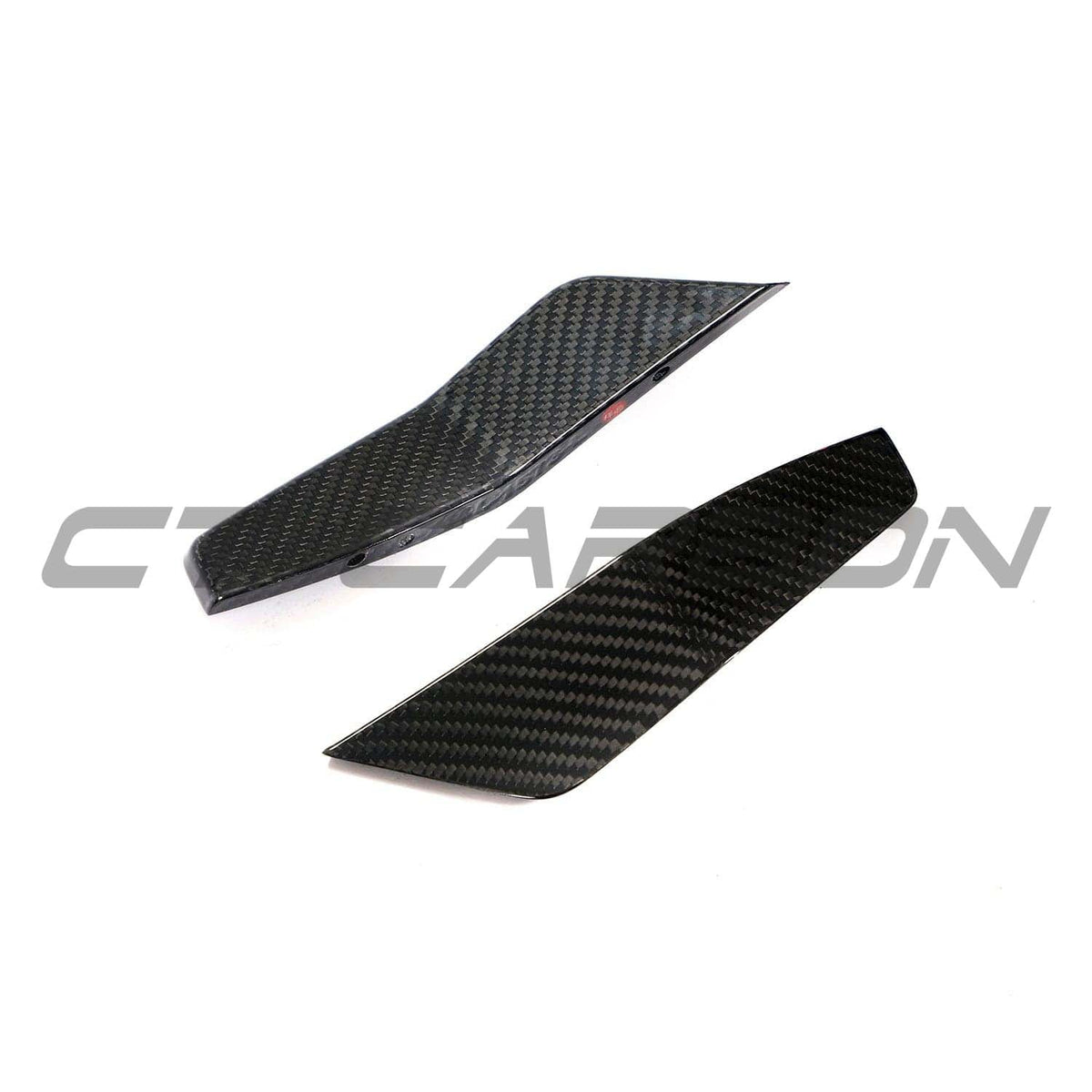 Audi RS6 C8 2019+ full carbon fiber kit by CT Carbon, featuring canards and aerodynamic components on a silver car.