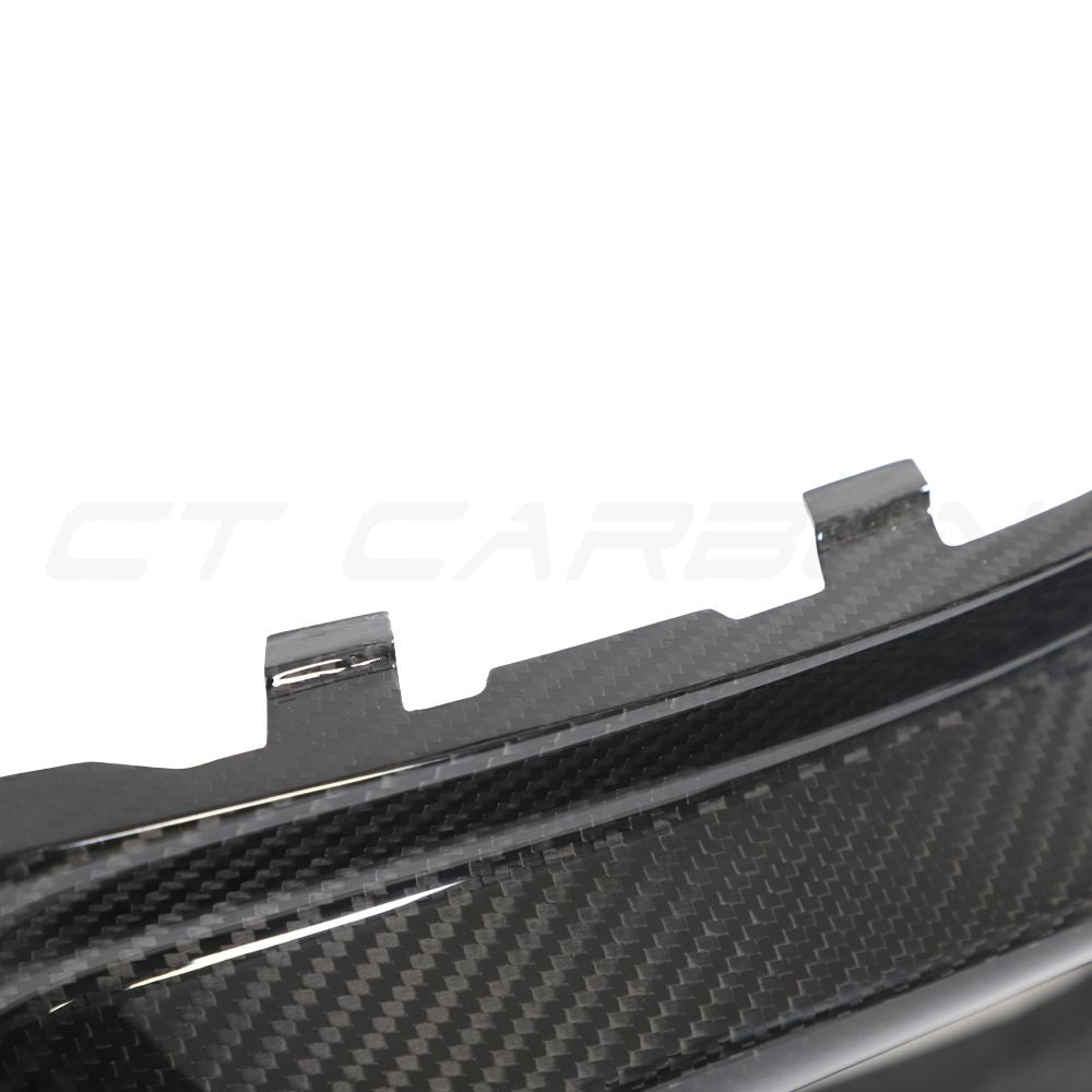 Audi RSQ8 2020-2024 carbon fibre diffuser by CT Design, showcasing sleek, lightweight carbon fibre with integrated design details.
