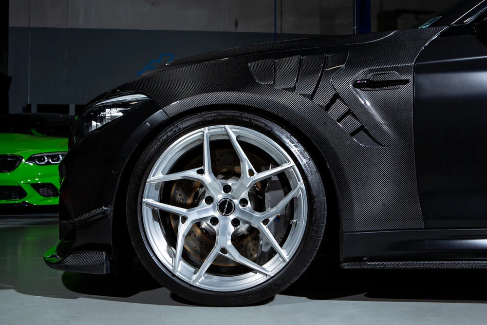 AlphaN ALPHA-N Carbon Wing Set for M2/M2C boot lid, showcasing lightweight carbon fiber construction and aerodynamic design.
