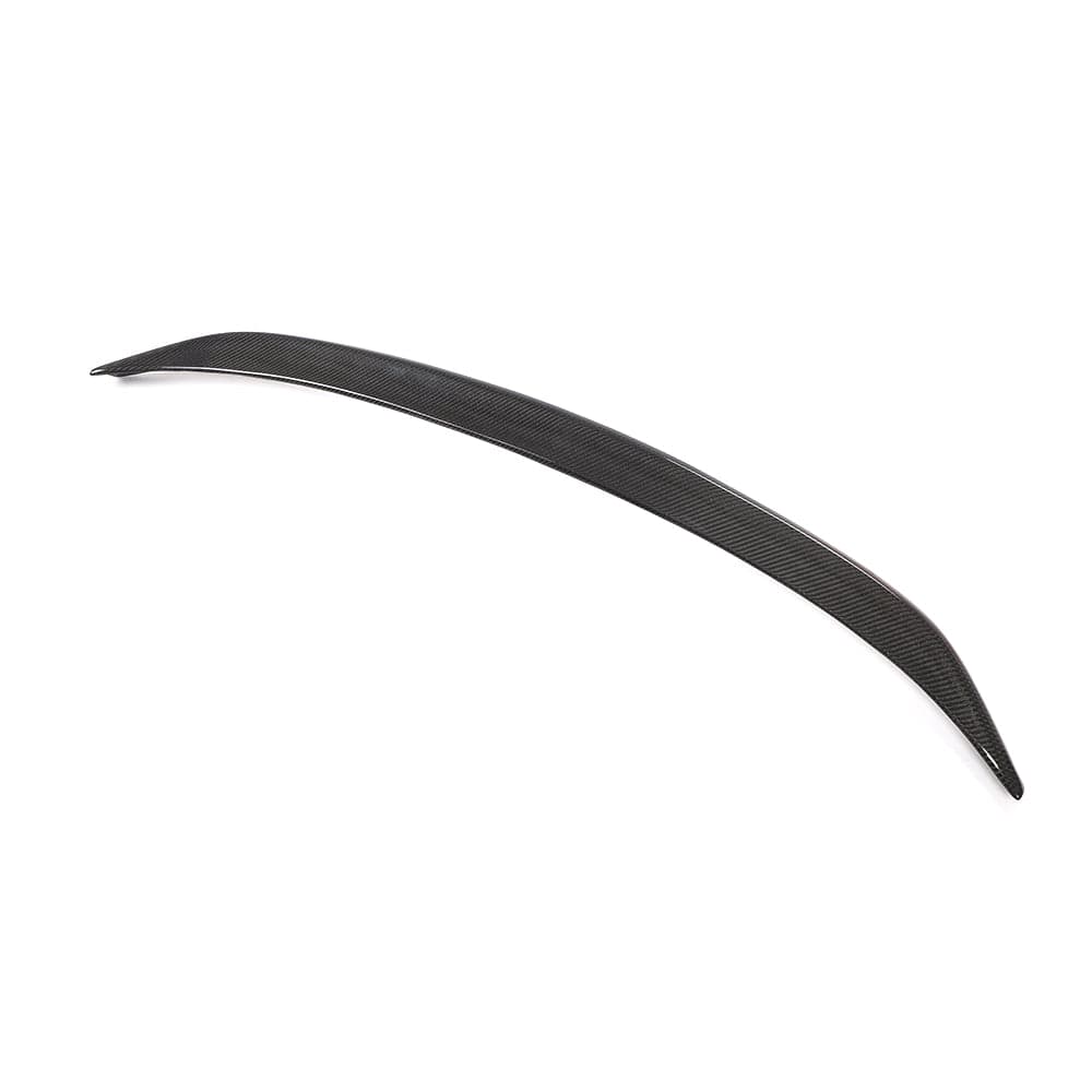BMW M3 G80 and 3 Series G20 carbon fibre spoiler by CT Carbon, OEM style, showcasing the sleek, lightweight aerodynamic design.