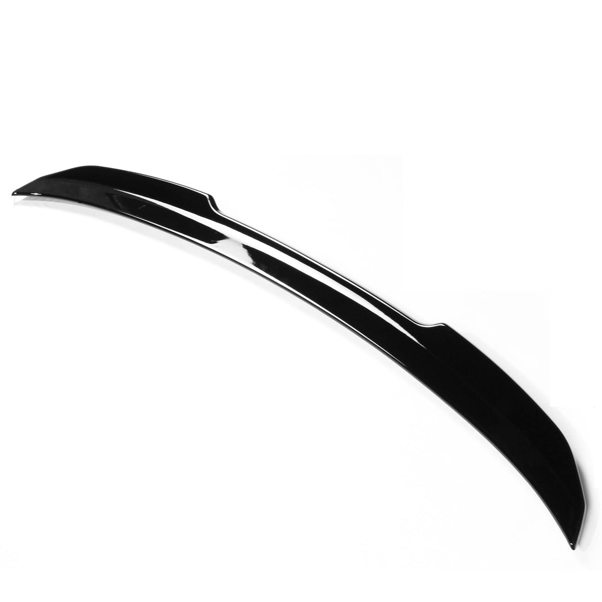 BMW 4 Series F32 V6 gloss black spoiler by CT Carbon, sleek aerodynamic rear spoiler for enhanced style and performance.