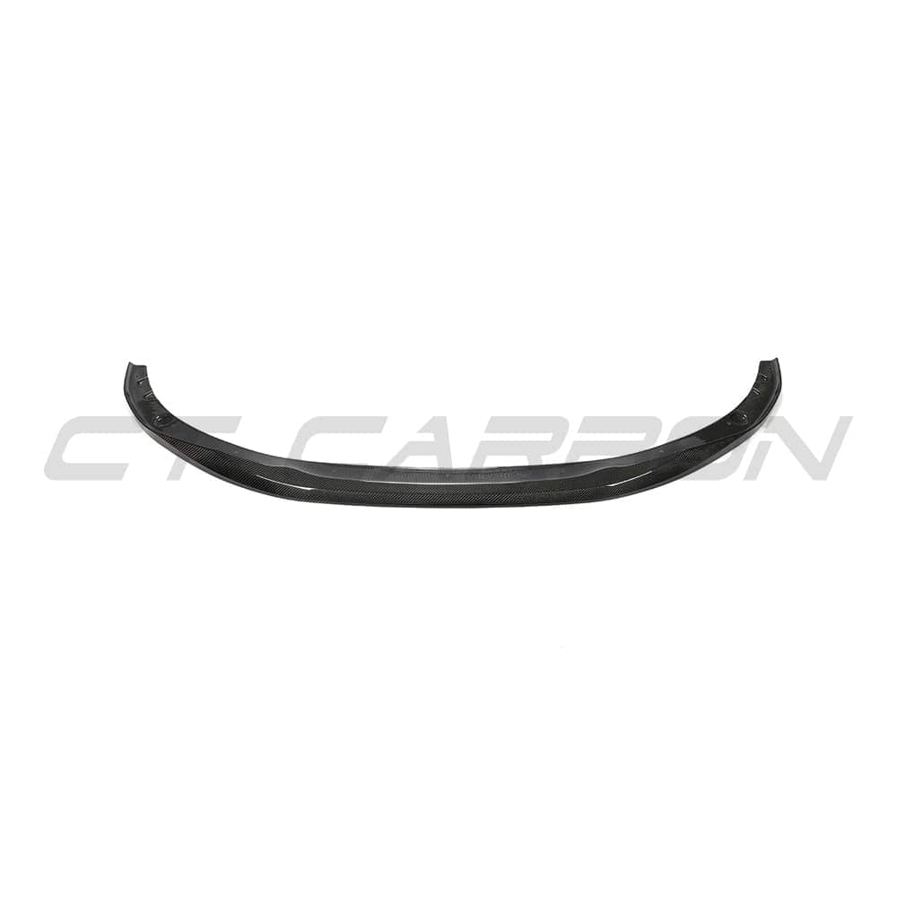 BMW G22 4 Series carbon fibre splitter kit by CT Carbon, featuring MP style design with detailed carbon fibre finish.
