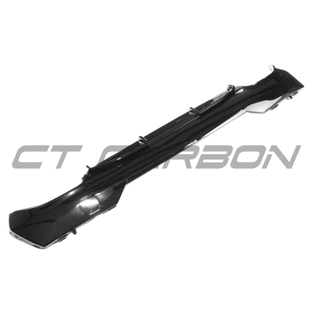 BMW G22 G23 4 Series 2020-2024 CT Carbon gloss black diffuser for 440i, V2 style, front lower bumper, automotive accessory