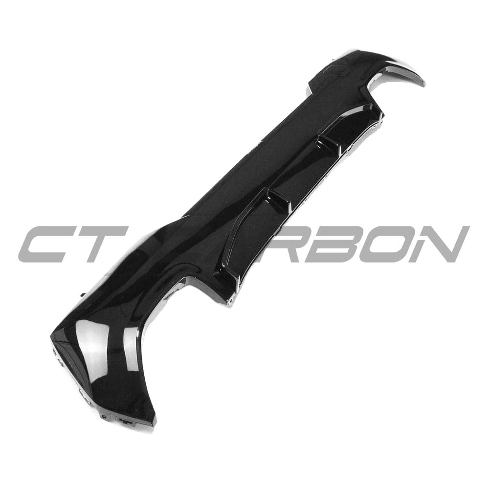 BMW G22 G23 4 Series 2020-2024 CT Carbon gloss black diffuser for 440i, pre-LCI, V2 style, rear car body accessory