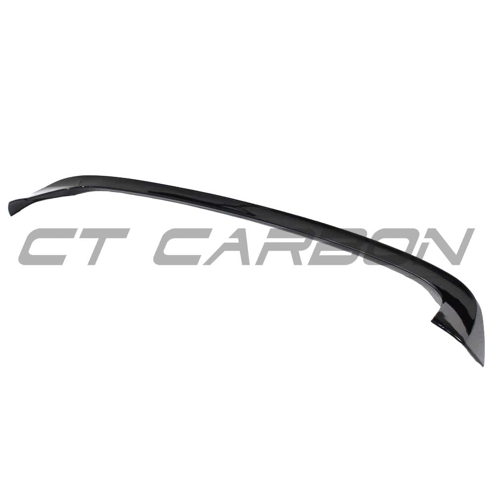 BMW F20 F21 1 Series LCI CT Carbon gloss black spoiler mounted on the rear of the car, showcasing sleek aerodynamic design.