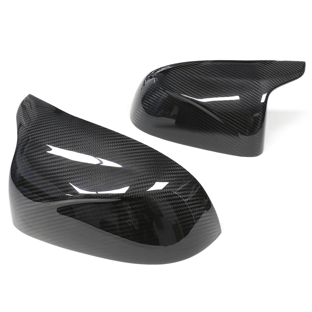BMW F97 X3M, F98 X4M, F95 X5M & F96 X6M 2019+ CT Carbon pre-preg carbon fiber side mirrors with sleek finish.