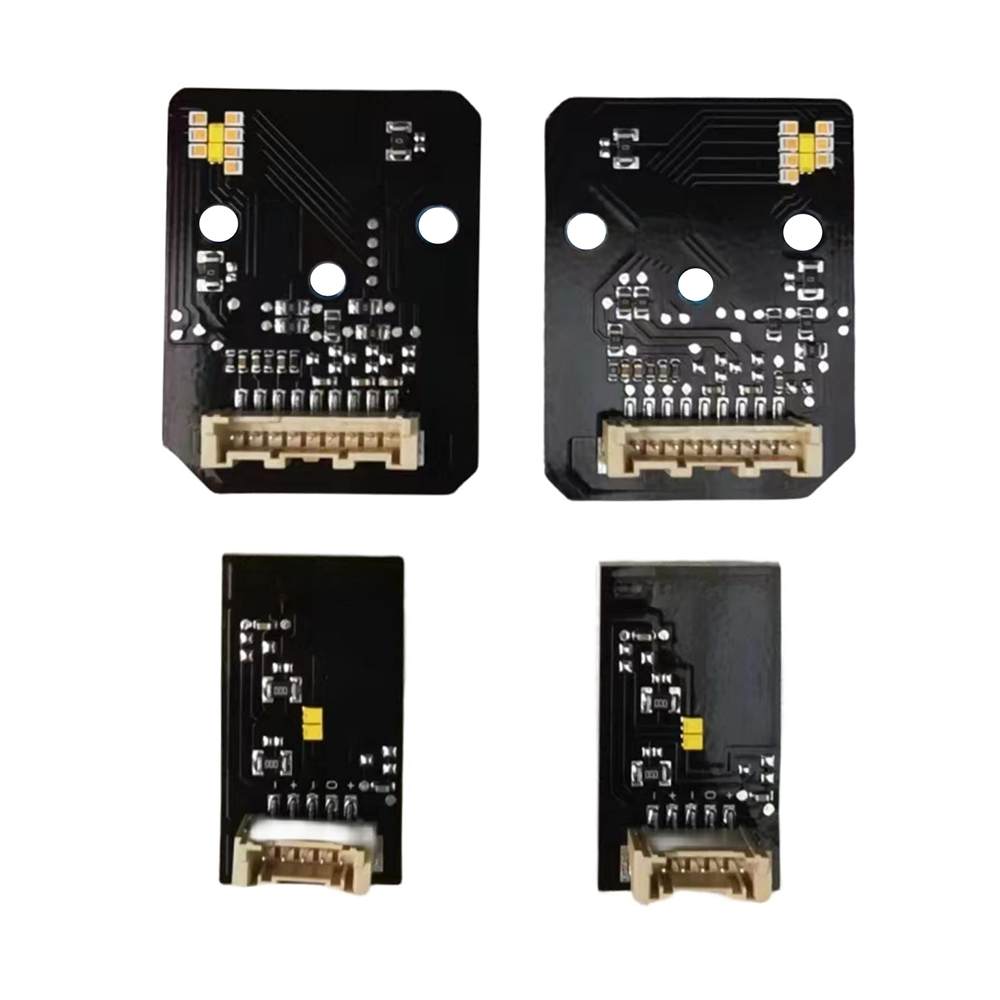 BMW G22 G23 G26 4 Series yellow adaptive DRL module set by CT Carbon, showing the LED daytime running lights for the 2021-2025 models.