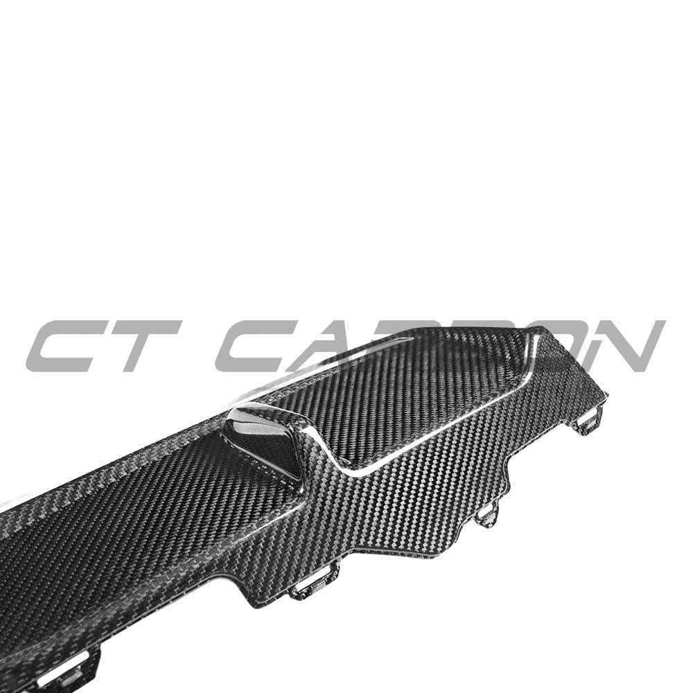 BMW G42 2 Series 2022+ CT Carbon carbon fibre diffuser V1 designed for sporty rear upgrade, featuring sleek carbon fibre finish.