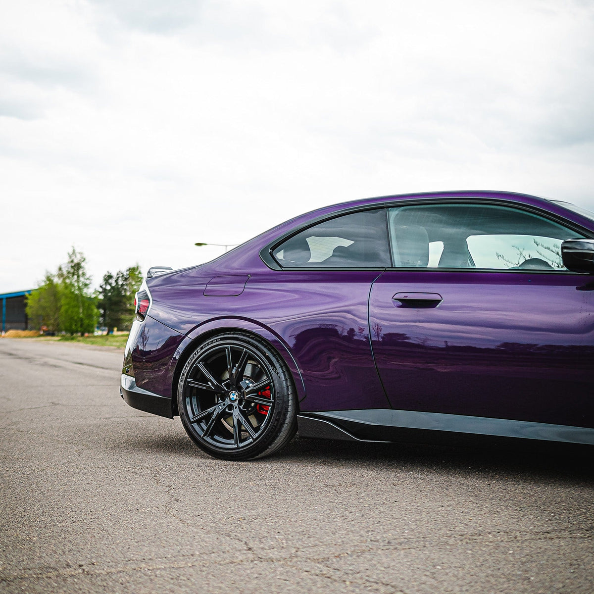 BMW G42 2 Series full carbon fiber kit by CT Carbon, featuring detailed carbon fiber panels and racing-style design.
