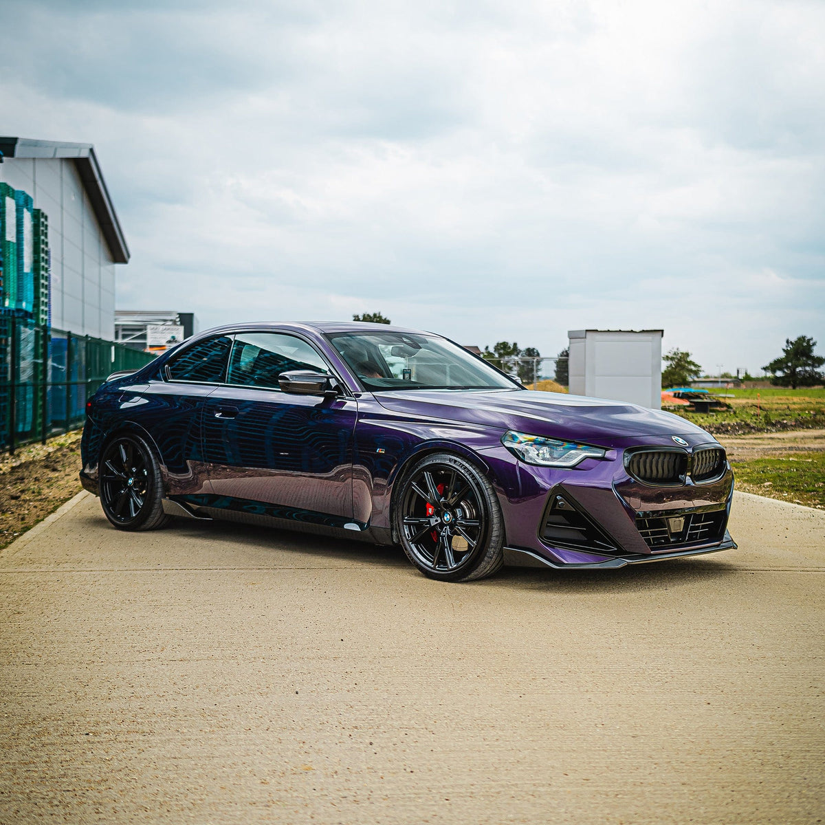 BMW G42 2 Series full carbon fibre kit by CT Carbon, showcasing lightweight, high-performance carbon fibre components on the car.