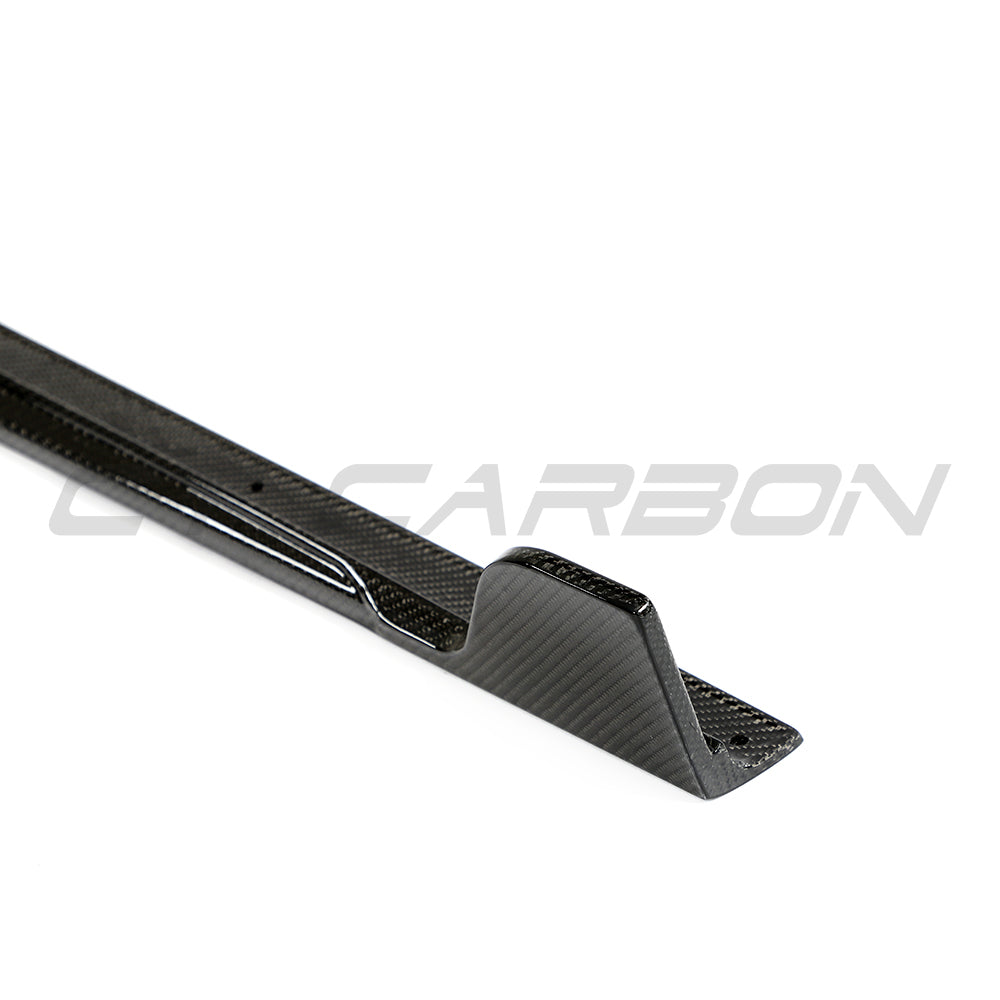 BMW G42 2 Series 2022+ CT Carbon full car carbon fibre kit with full-length side skirts, showcasing sleek, lightweight aerodynamic design.