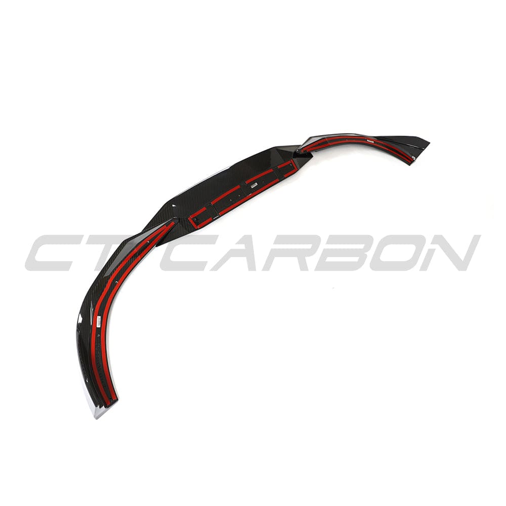 BMW G42 2 Series 2022+ CT Carbon full carbon fibre kit with splitter showing sleek, lightweight carbon fibre components on the car.