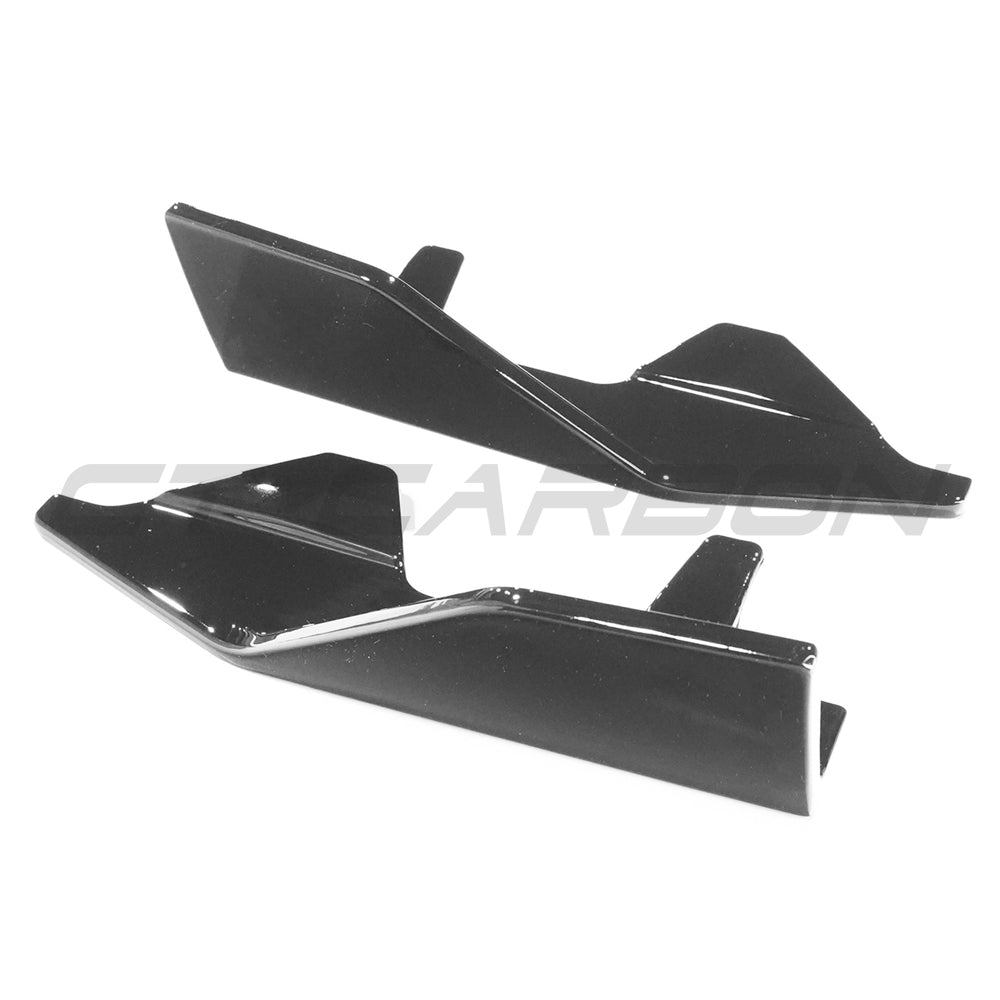BMW G42 2 Series CT Carbon gloss black side skirts V1, sleek automotive side skirts for enhanced sporty look.