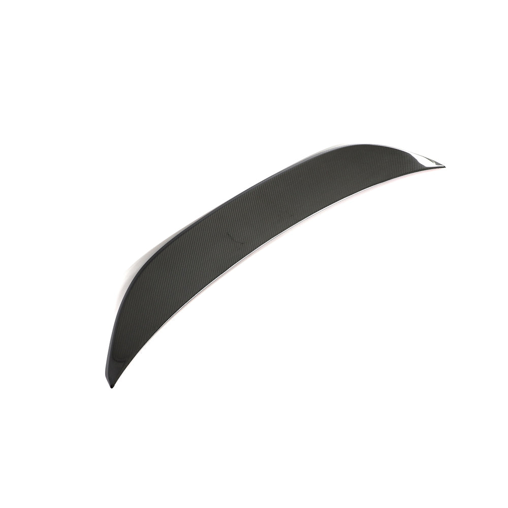 BMW G80 M3 and G20 3 Series carbon fibre spoiler by CT Carbon, showing sleek, aerodynamic design for enhanced vehicle performance.