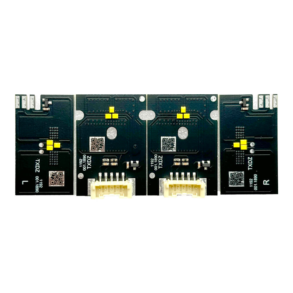 BMW G80 G81 G82 G83 M3 M4 yellow LED DRL module set by CT Carbon, showing the vibrant yellow LED daytime running lights.