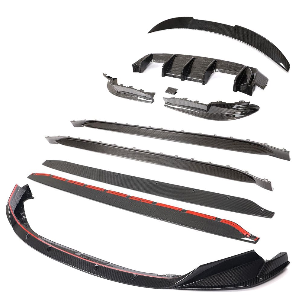 BMW G82 M4 full carbon fibre kit by CT Design, featuring lightweight, high-performance carbon fibre body parts for the M4.