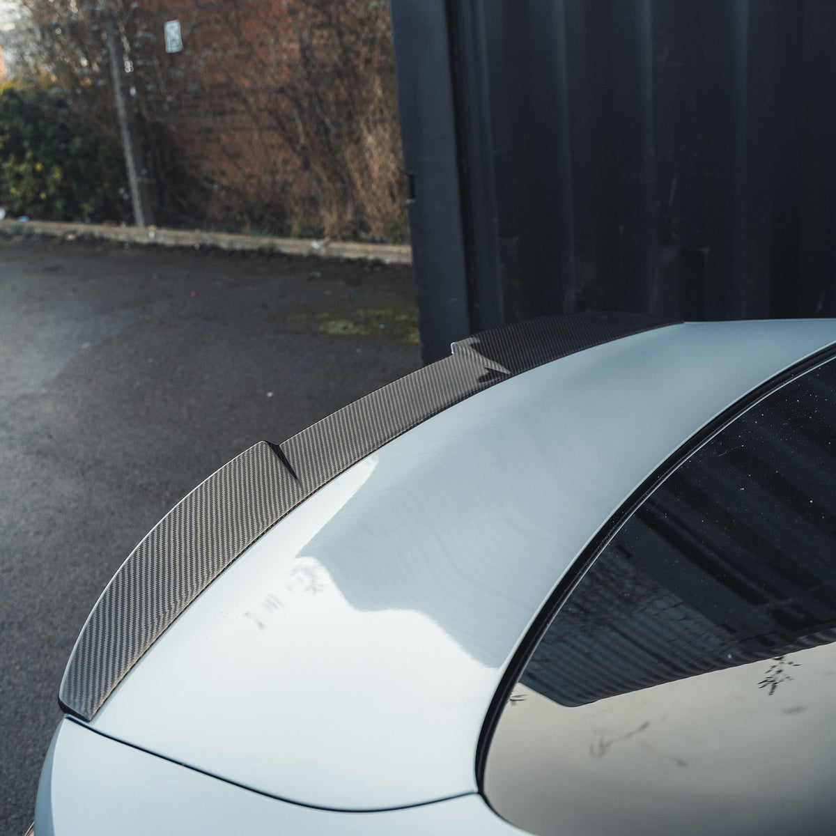 BMW G82 M4 full carbon fiber kit by CT Carbon, featuring V3 MP style components on a sleek sports car.
