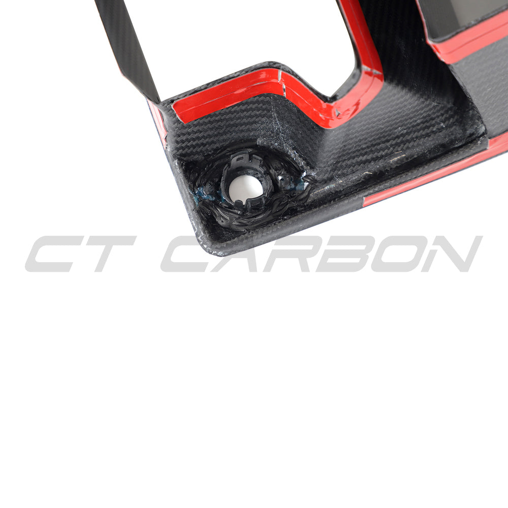 BMW G87 M2 carbon fibre ducts by CT Design, front accessories enhancing performance with sleek carbon fibre finish.