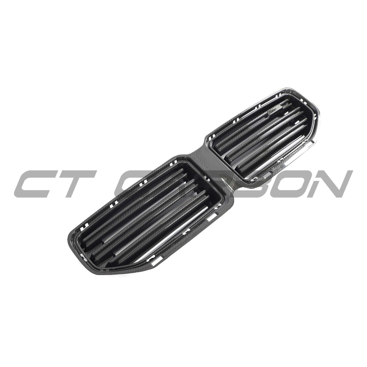 BMW G87 M2 CT Design full carbon fibre kit, front grille with glossy black finish and lightweight carbon fiber details.