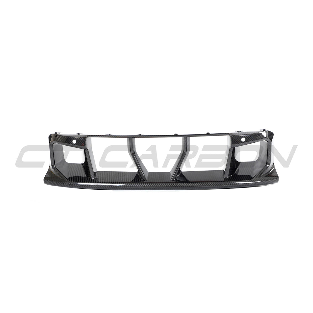 BMW G87 M2 CT Design full carbon fiber kit, showing the lower grille with sleek, black carbon fiber finish and detailed design.