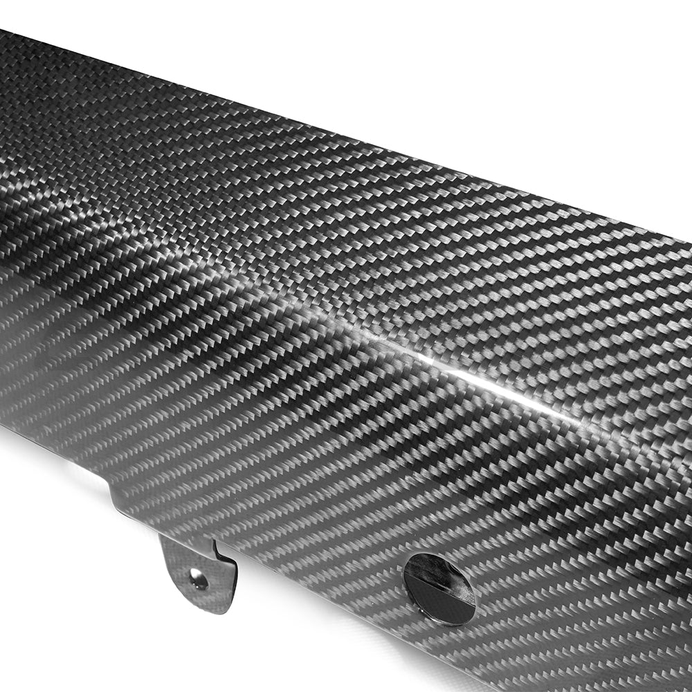 BMW G87 M2 carbon fiber side skirts by CT Carbon, V2 style, showcasing sleek, lightweight side skirt design for enhanced aerodynamics.