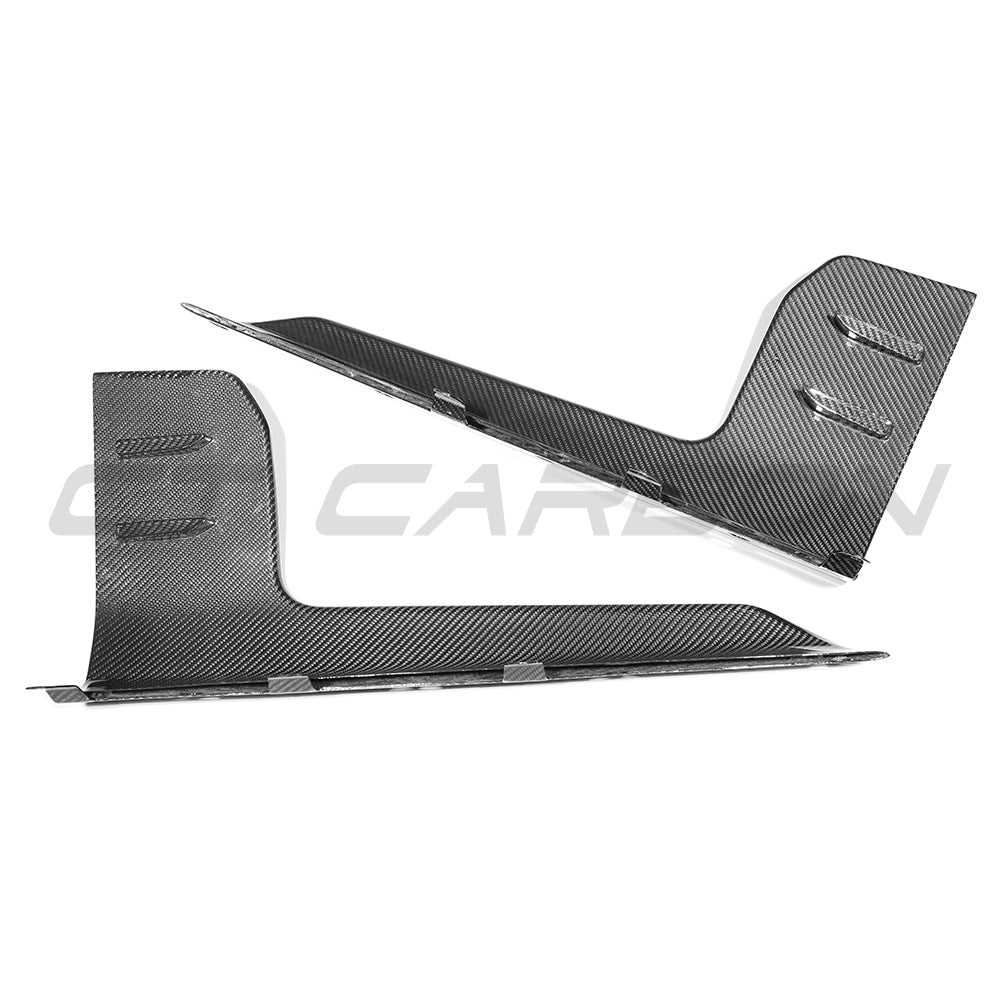 BMW G87 M2 carbon fibre side skirts by CT Carbon, featuring sleek MP style design for enhanced aerodynamics and sporty look.